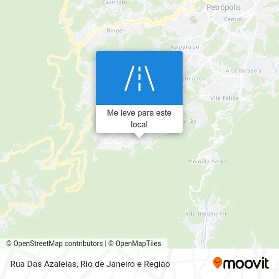 Rua Das Azaleias mapa