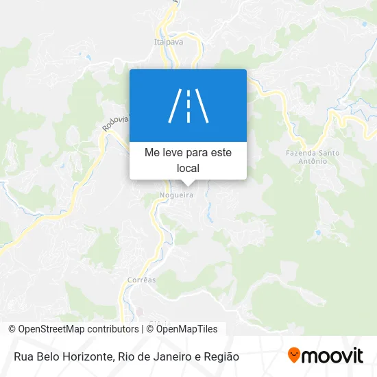 Rua Belo Horizonte mapa