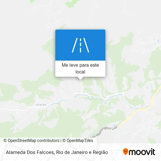 Alameda Dos Falcoes mapa