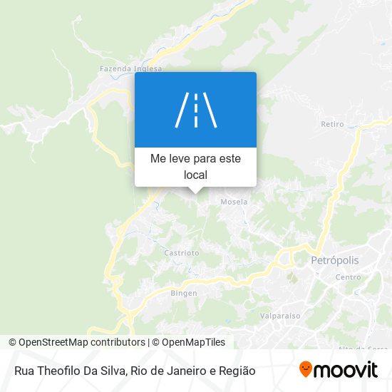 Rua Theofilo Da Silva mapa