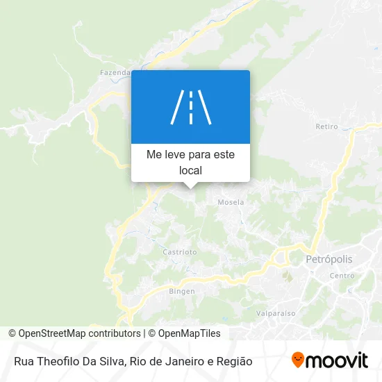 Rua Theofilo Da Silva mapa