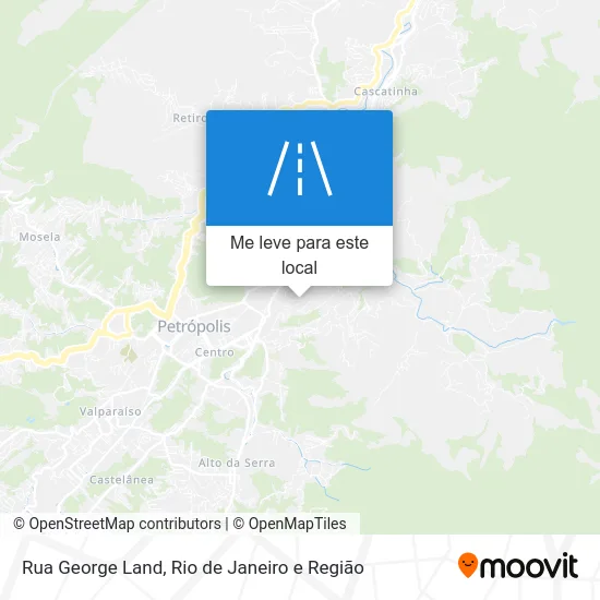 Rua George Land mapa