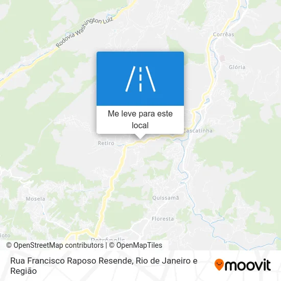 Rua Francisco Raposo Resende mapa