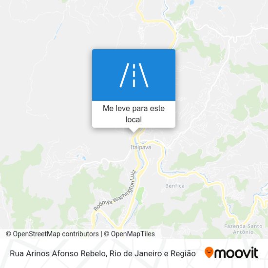 Rua Arinos Afonso Rebelo mapa