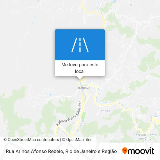 Rua Arinos Afonso Rebelo mapa