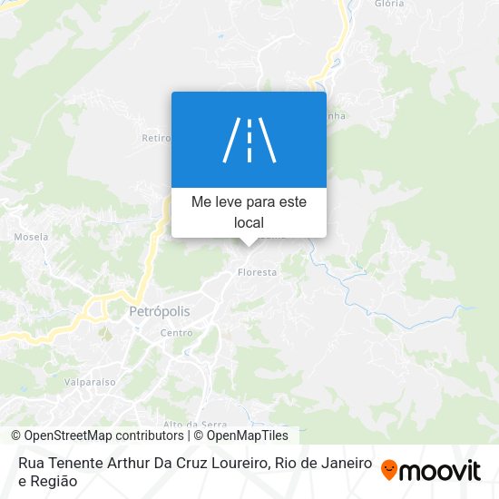 Rua Tenente Arthur Da Cruz Loureiro mapa