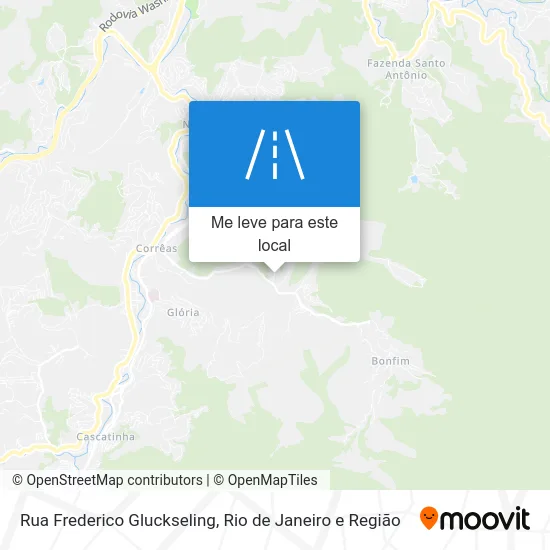 Rua Frederico Gluckseling mapa