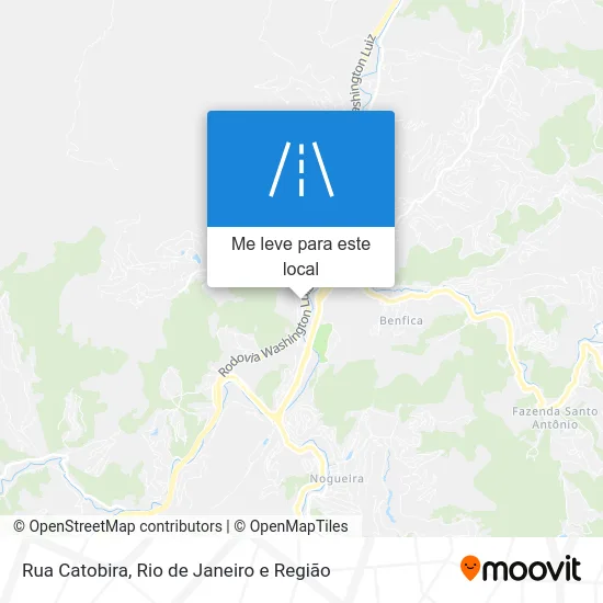 Rua Catobira mapa