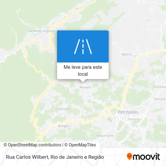 Rua Carlos Wilbert mapa