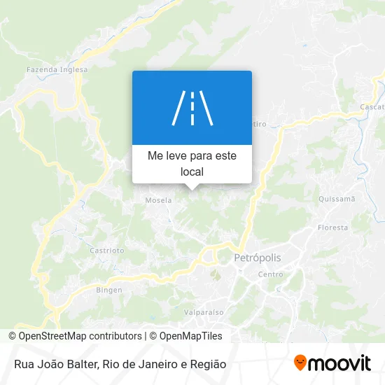 Rua João Balter mapa