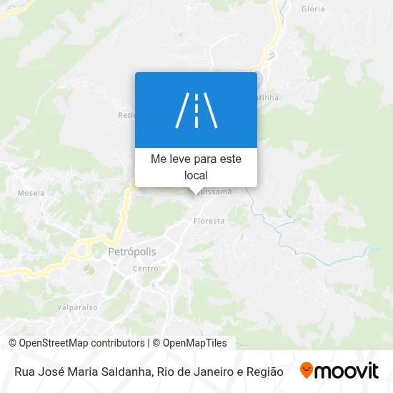 Rua José Maria Saldanha mapa