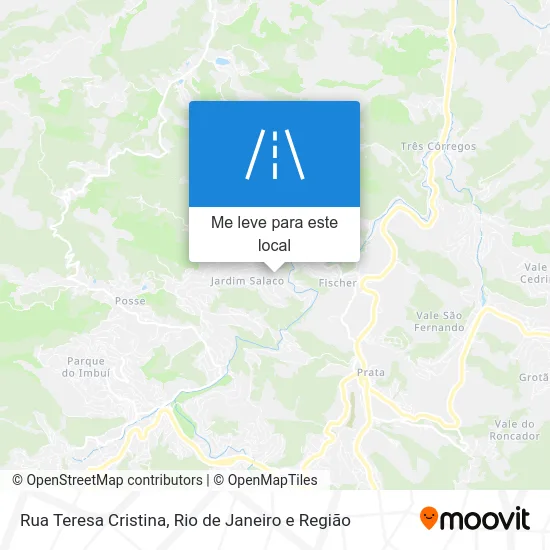 Rua Teresa Cristina mapa