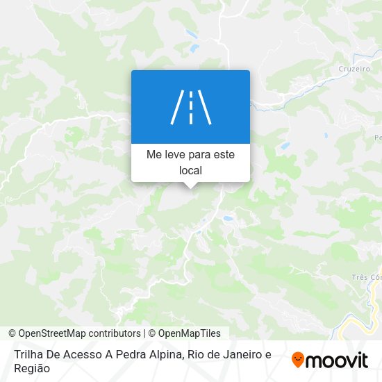 Trilha De Acesso A Pedra Alpina mapa