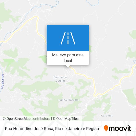 Rua Herondino José Rosa mapa