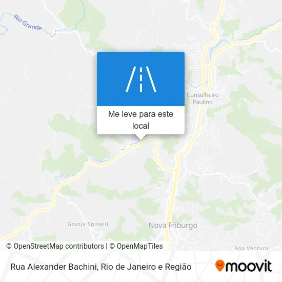 Rua Alexander Bachini mapa