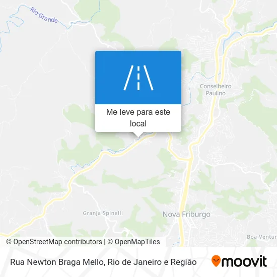 Rua Newton Braga Mello mapa