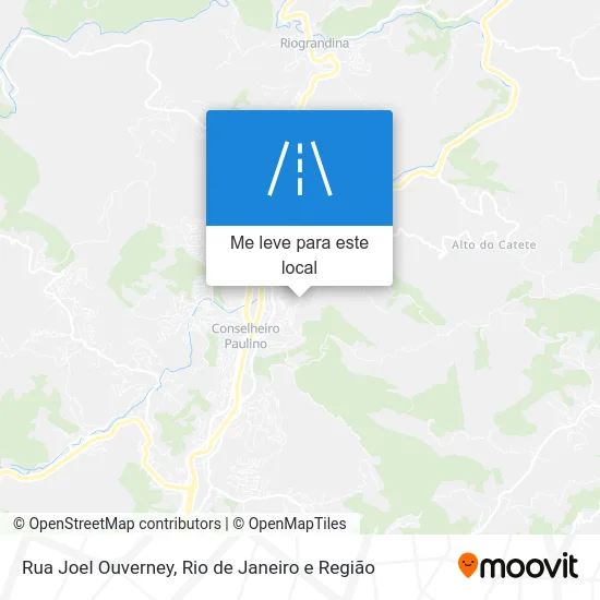 Rua Joel Ouverney mapa
