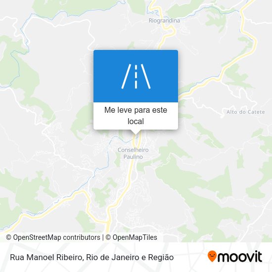 Rua Manoel Ribeiro mapa