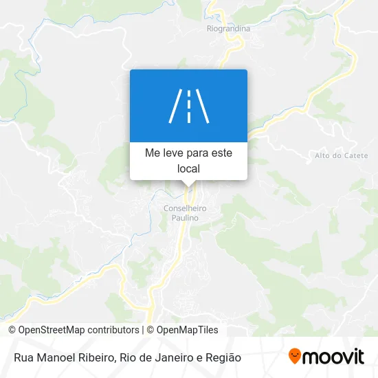 Rua Manoel Ribeiro mapa