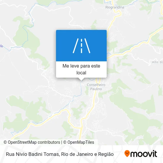 Rua Nivio Badini Tomas mapa