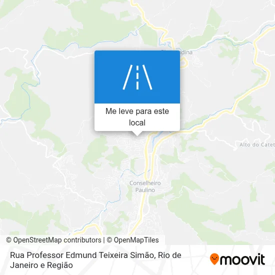 Rua Professor Edmund Teixeira Simão mapa