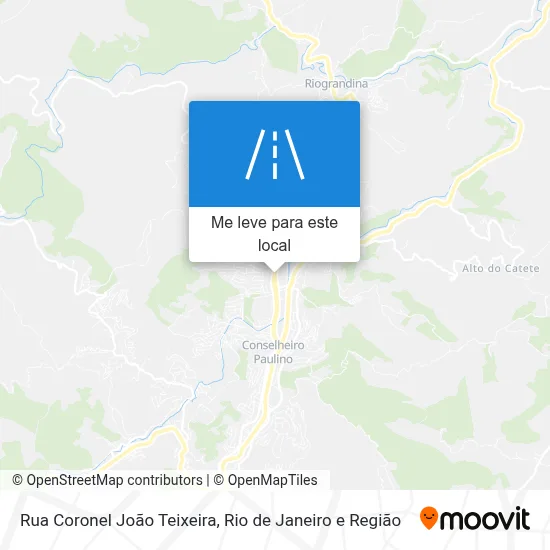 Rua Coronel João Teixeira mapa