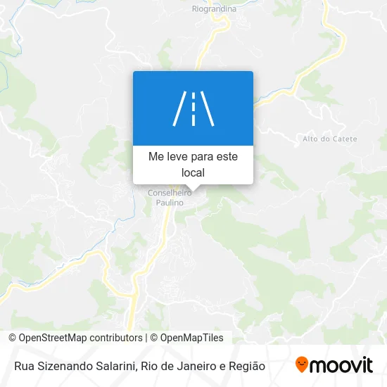 Rua Sizenando Salarini mapa