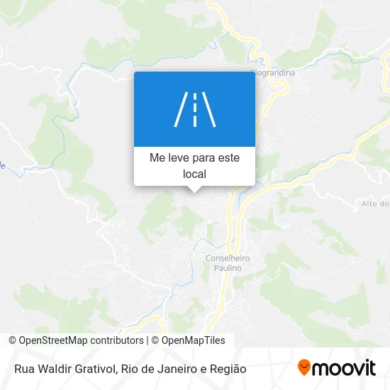 Rua Waldir Grativol mapa