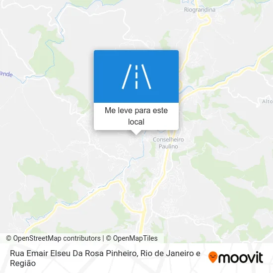 Rua Emair Elseu Da Rosa Pinheiro mapa
