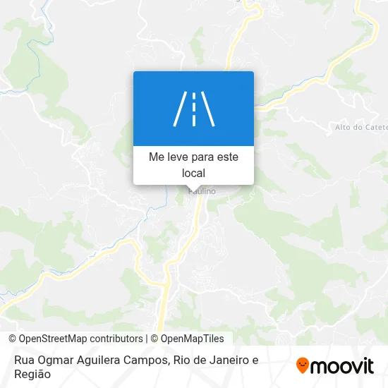 Rua Ogmar Aguilera Campos mapa