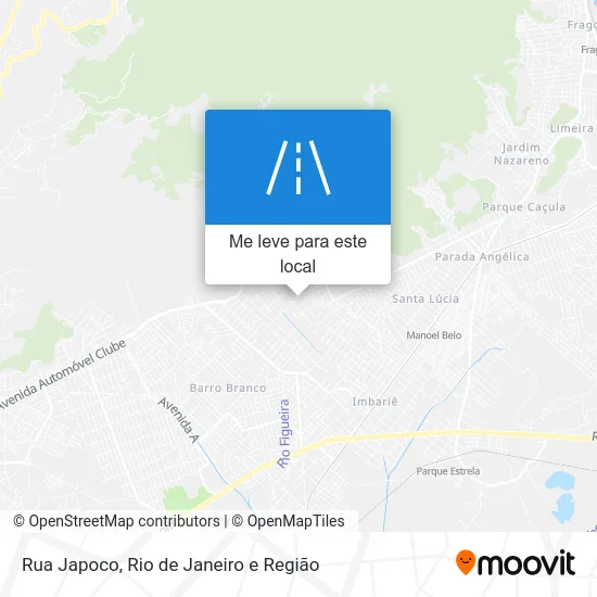 Rua Japoco mapa