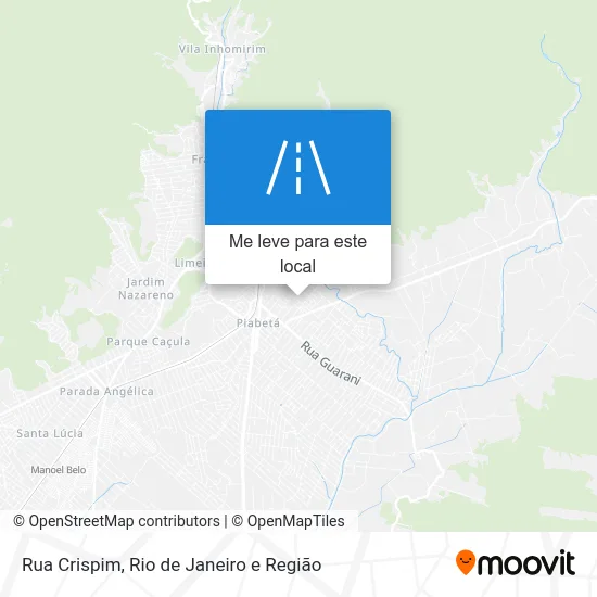 Rua Crispim mapa