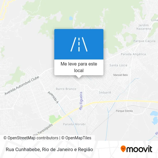 Rua Cunhabebe mapa