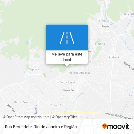 Rua Bernadete mapa