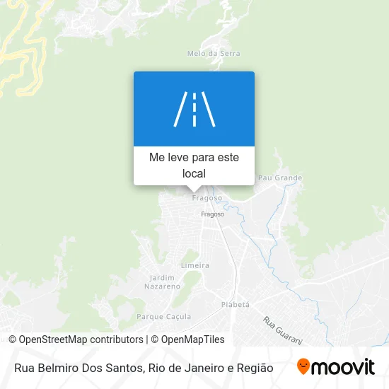 Rua Belmiro Dos Santos mapa