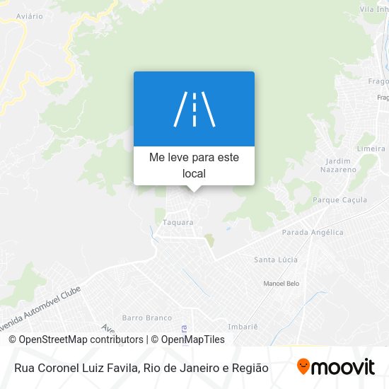 Rua Coronel Luiz Favila mapa