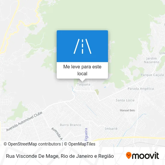 Rua Visconde De Mage mapa