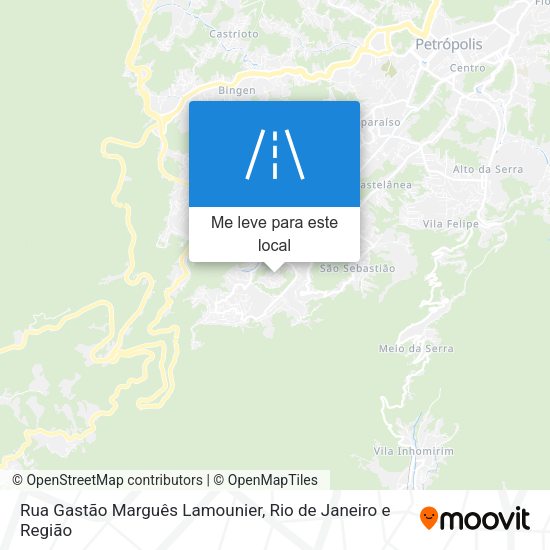 Rua Gastão Marguês Lamounier mapa