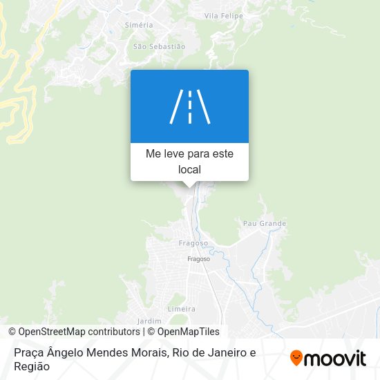 Praça Ângelo Mendes Morais mapa