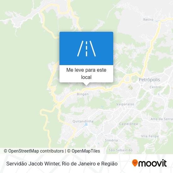 Servidão Jacob Winter mapa