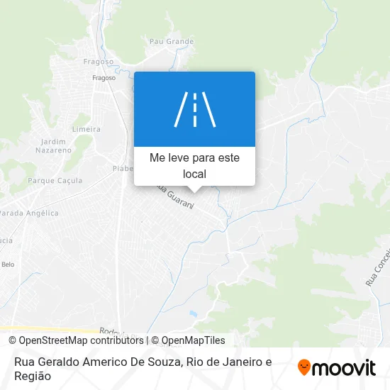 Rua Geraldo Americo De Souza mapa