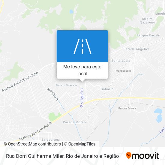 Rua Dom Guilherme Miler mapa