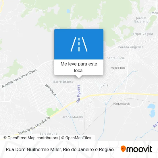 Rua Dom Guilherme Miler mapa
