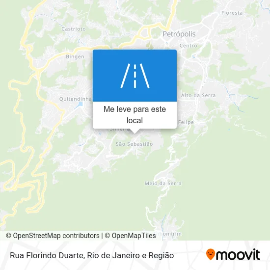 Rua Florindo Duarte mapa