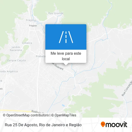 Rua 25 De Agosto mapa
