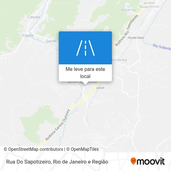 Rua Do Sapotizeiro mapa