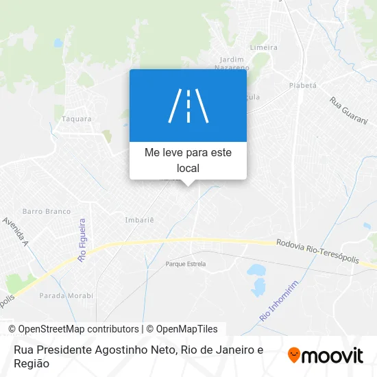 Rua Presidente Agostinho Neto mapa