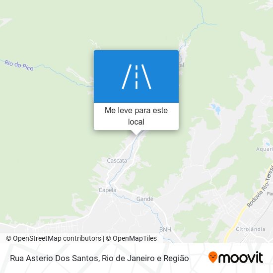 Rua Asterio Dos Santos mapa