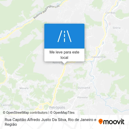 Rua Capitão Alfredo Justo Da Silva mapa