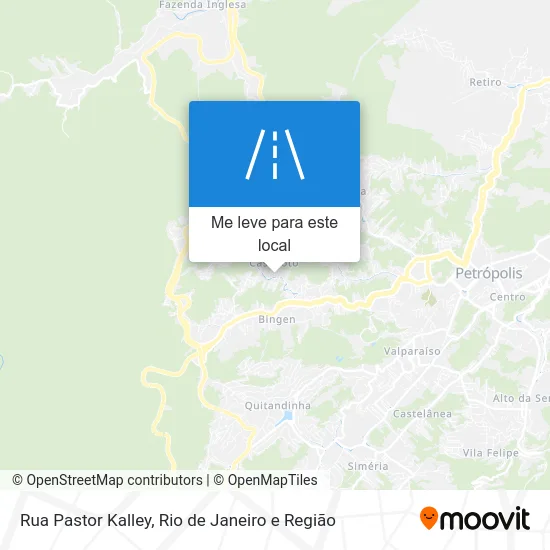 Rua Pastor Kalley mapa